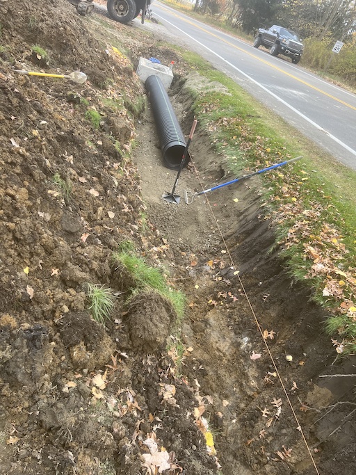 Example of drainage work